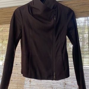 Vince burgandy leather jacket